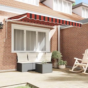 Toldo Retrátil Manual Azul Marinho 250x200 cm Poliéster