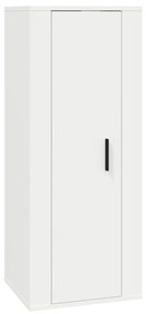 Conjunto móveis de TV 8 pcs madeira processada branco