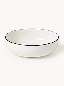 Pratos de sopa pequenos em porcelana Facile, conjunto de 2