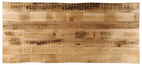 vidaXL Tampo de mesa c/borda viva 140x60x2,5cm mangueira áspera maciça