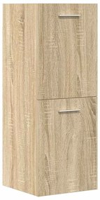 5 pcs conj. móveis casa banho derivados madeira carvalho sonoma