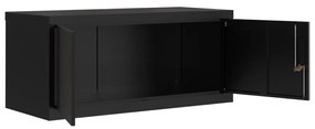 Arquivador 90x40x180 cm aço preto