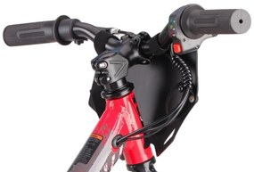 Bicicleta de equilíbrio elétrica para crianças de 24 volts, 16 polegadas -  vermelha