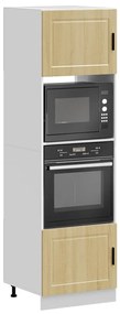Armários forno 2 pcs Porto derivados de madeira carvalho sonoma
