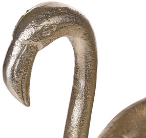 Figura decorativa em forma de flamingo dourado 57 cm SANEN Beliani