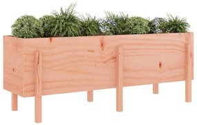 Canteiro elevado de jardim 160x50x57 cm madeira douglas maciça