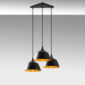 Candeeiro de Teto Dodo – Preto – 52 x 52 cm