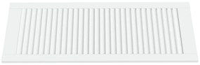 Porta de armário com design de persiana pinho maciço branco