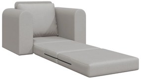 Sofá-Cama de Chão 2-em-1 Cinzento Nuvem 98x71x83 cm Tecido