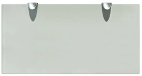Prateleiras flutuantes 2 pcs vidro 40x20 cm 8 mm