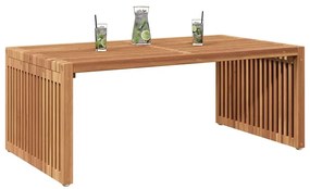 Mesa Lateral de Jardim 90x49.7x36 cm Madeira Sólida Teca