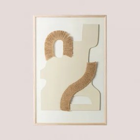 Quadro Decorativo 40x60 Cm Em Madeira De Pinho Tafari Castanho Madeira - Sklum