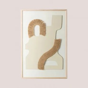 Quadro Decorativo 40x60 Cm Em Madeira De Pinho Tafari Madeira Natural - Sklum