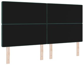 Cabeceira LED verde escuro 90 cm veludo