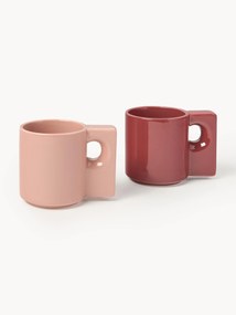 Canecas em porcelana Keira, conjunto de 2