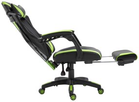 Cadeira de escritorio gaming ergonômica Altura ajustável Encosto ajustável Verde