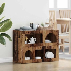 vidaXL Buffet Madeira antiga 80,5 x 35 x 59 cm Madeira processada