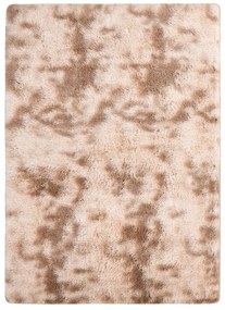 vidaXL Tapete shaggy 170x120 cm cor creme