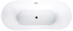 Banheira autónoma em acrílico branco 170 x 72 cm HAVANA Beliani