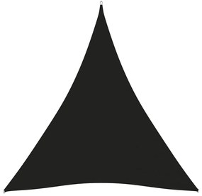 Para-sol estilo vela tecido oxford triangular 4x5x5 m preto