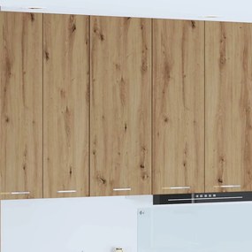 vidaXL Armário suspenso Riga Carvalho Artesanal 40 x 31 x 100 cm