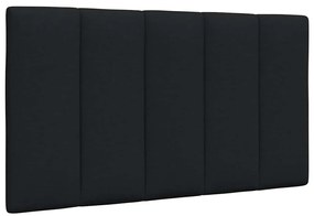 Estrutura de cama sem colchão 80x200 cm tecido preto