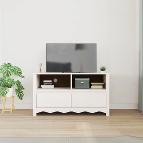 Aparador de TV vidaXL "DRAMMEN" Branco 99x43x55 cm Madeira Sólida de P