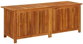 Caixa arrumação para jardim 150x50x58 cm madeira acácia maciça