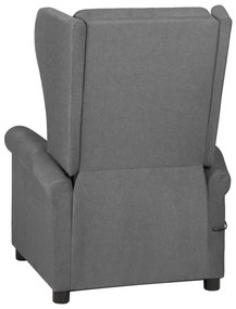 Poltrona de massagens tecido cinzento-claro