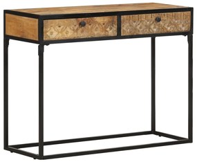 Mesa consola 100x35x75 cm madeira de mangueira maciça