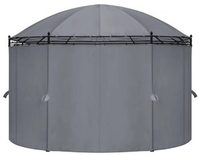 Gazebo com cortinas 520x349x255 cm antracite