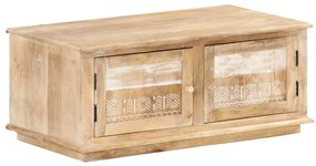 vidaXL Mesa de centro 90x49x37 cm madeira de mangueira maciça