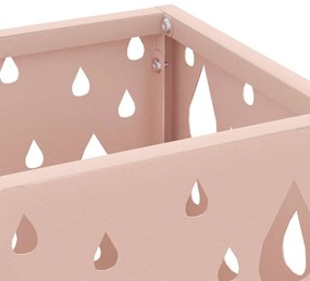 Suporte para Guarda-Chuva Rosa Metal Médio Inserções Decorativas