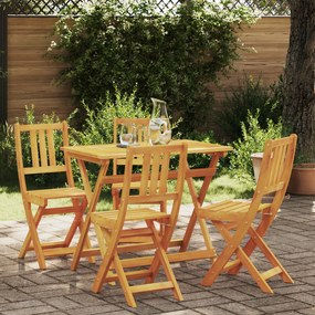 Conjunto Bistro de Jardim de 4 Peças vidaXL Madeira Sólida de Acácia