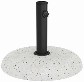 Base de Guarda-sol para Postes de 37/42/52/58mm em Concreto Branco de