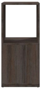 Armário giratório 34,5x34,5x75,5cm aglom. cinza/carv. castanho