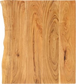 vidaXL Tampo p/ móvel toucador WC 80x52x2,5 cm madeira acácia maciça