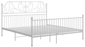 Estrutura de cama metal 180x200 cm branco