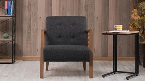 Cadeira Wing Kemer – Cinzento Escuro – 69x80x83 cm