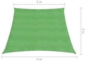 Para-sol estilo vela 160 g/m² 3/4x3 m PEAD verde-claro