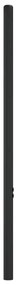 Cabeceira de cama 75 cm metal preto