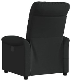 Poltrona de massagens reclinável tecido preto