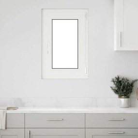vidaXL Janela de porão "RISOR" 50x75 cm oscilobatente DIN esquerda branca