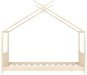 Estrutura de cama para crianças 80x160 cm pinho maciço