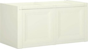 vidaXL Caixa para almofadões 86x40x42 cm 85 L cor de baunilha