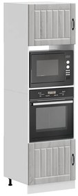 Armários forno 2pcs Kalmar derivados de madeira cinzento sonoma