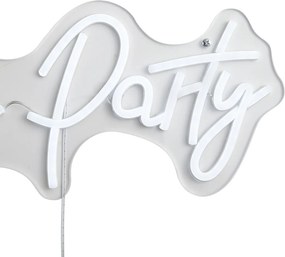 Candeeiro de Parede Neon Branco Incl. LED - Let's Party