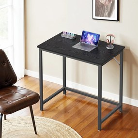 Secretária pequena para computador 50 x 80 x 76 cm Preto