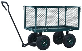 Carrinho de mão para jardim 350 kg verde