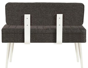 Bank Vina – Branco/Antracite – 110x82,5x40 cm